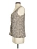 Gap 100% Polyester Tan Sleeveless Blouse Size S - photo 5
