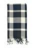 Plush Checkered-gingham Gray Blue Scarf One size - photo 2