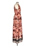H&M 100% Polyester Print Orange Casual Dress Size 4 - photo 4