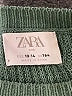 Zara Solid Green Pullover Sweater Size 13 - 14 - photo 3
