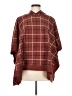 Tahari Plaid Brown Poncho One size - photo 1
