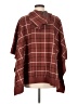 Tahari Plaid Brown Poncho One size - photo 2
