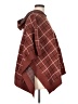 Tahari Plaid Brown Poncho One size - photo 4