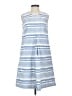 J. McLaughlin Stripes Blue Casual Dress Size S - photo 1