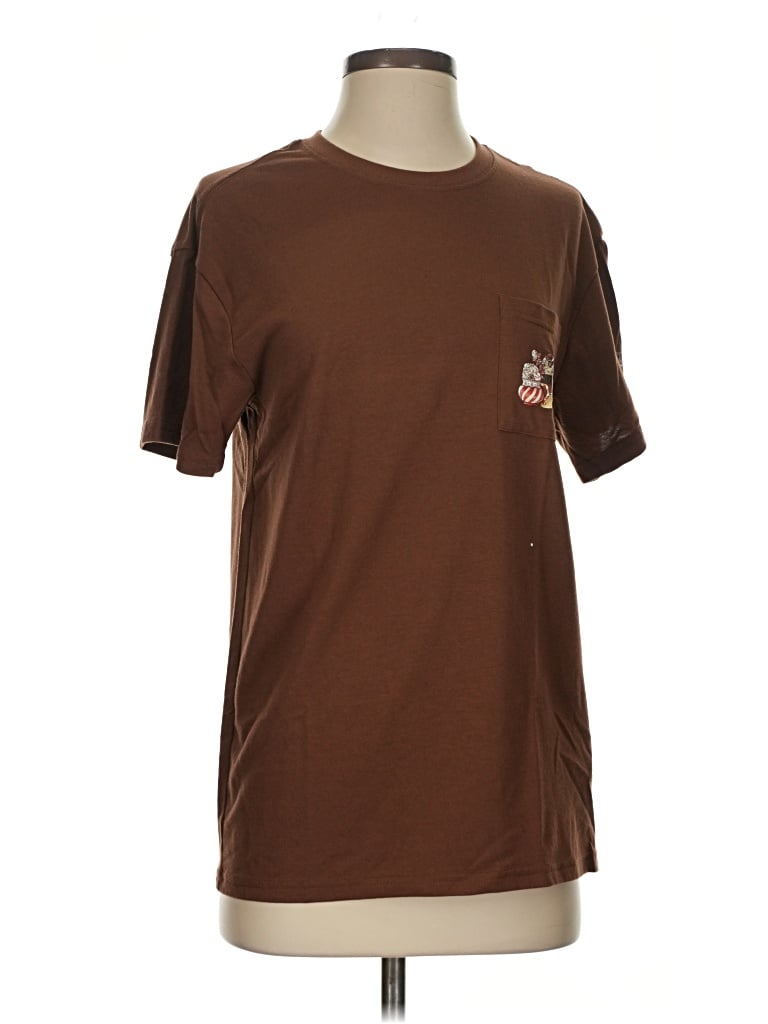 Pre-owned Athletic Works Short Sleeve T-shirt In Brown