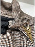 Burberry Houndstooth Gray Tan Wool Pants Size 0 - photo 7