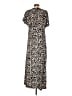 Soma Animal Print Black Casual Dress Size L - photo 2