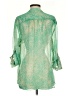 Jockey 100% Polyester Green 3/4 Sleeve Blouse Size S - photo 2