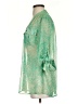 Jockey 100% Polyester Green 3/4 Sleeve Blouse Size S - photo 5