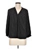 Vince Camuto Polka Dots Black 3/4 Sleeve Blouse Size M - photo 1