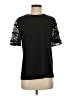 Listicle 100% Cotton Black Short Sleeve Top Size S - photo 1