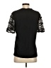 Listicle 100% Cotton Black Short Sleeve Top Size S - photo 2