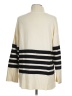 Commense Stripes Ivory Turtleneck Sweater Size M - photo 2