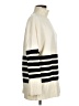 Commense Stripes Ivory Turtleneck Sweater Size M - photo 4