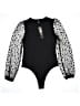 Allegra K Black Bodysuit Size S - photo 1