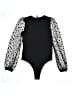 Allegra K Black Bodysuit Size S - photo 2