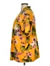 Shein Curve 100% Polyester Tropical Yellow Kimono Size 1X - photo 5