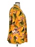Shein Curve 100% Polyester Tropical Yellow Kimono Size 1X - photo 4