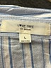 Love Tree 100% Cotton Stripes Blue Long Sleeve Button-Down Shirt Size L - photo 7