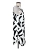 H&M 100% Polyester Graphic Silver Casual Dress Size 4 - photo 4