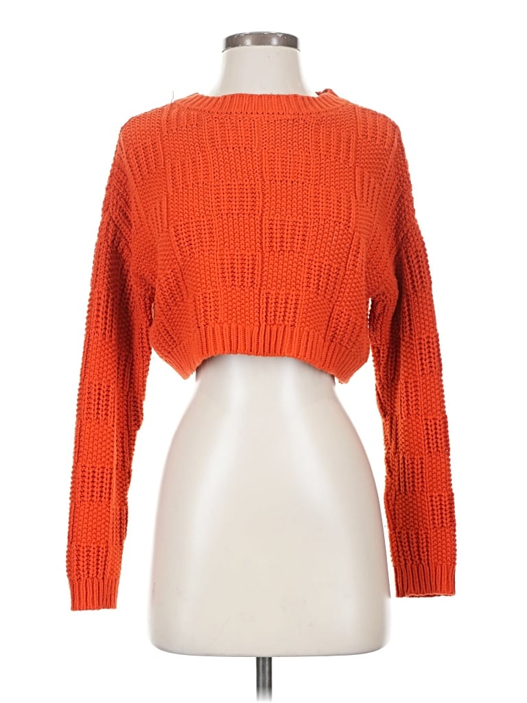 Pre-owned Willow & Wind Pullover Sweater In Orange