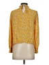 Zara Yellow Long Sleeve Blouse Size XS - photo 2