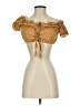 Shein 100% Polyester Gold Sleeveless Blouse Size XS - photo 1