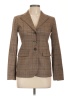 MICHAEL Michael Kors 100% Acetate Plaid Brown Blazer Size 0 - photo 1