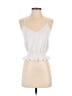 Zara 100% Cotton White Sleeveless Blouse Size S - photo 1