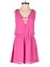 Lush Solid Pink Romper Size S - photo 1
