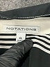 Notations Stripes Ivory Sleeveless Blouse Size XL - photo 7