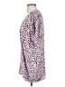 CAbi 100% Polyester Animal Print Purple Short Sleeve Blouse Size XS - photo 5