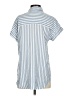 BeachLunchLounge Stripes Blue Short Sleeve Button-Down Shirt Size XS - photo 2