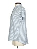 BeachLunchLounge Stripes Blue Short Sleeve Button-Down Shirt Size XS - photo 5