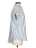 BeachLunchLounge Stripes Blue Short Sleeve Button-Down Shirt Size XS - photo 4