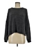 Carly Jean Solid Gray Pullover Sweater Size M - photo 1