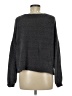 Carly Jean Solid Gray Pullover Sweater Size M - photo 2