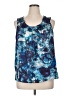 Elementz 100% Polyester Blue Sleeveless Blouse Size XL - photo 1