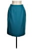 Worth Solid Teal Wool Skirt Size 6 - photo 1