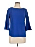 Bar III Blue 3/4 Sleeve Blouse Size L - photo 1