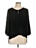 Mi ami 100% Modal Black 3/4 Sleeve Blouse Size L - photo 1