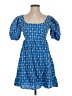 Rhode 100% Cotton Argyle Blue Casual Dress Size XXS - photo 1