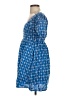 Rhode 100% Cotton Argyle Blue Casual Dress Size XXS - photo 5