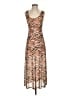 Louna Animal Print Brown Cocktail Dress Size S - photo 1