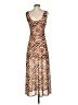 Louna Animal Print Brown Cocktail Dress Size S - photo 2