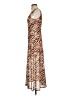 Louna Animal Print Brown Cocktail Dress Size S - photo 5