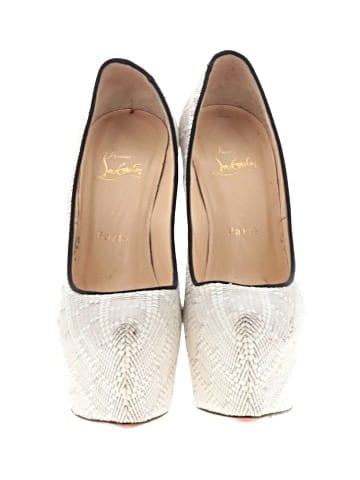 Christian Louboutin Raffia Daffodile Platform Heels 155mm (view 2)