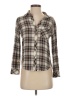 Rails 100% Rayon Plaid Brown 3/4 Sleeve Button-Down Shirt Size XS - photo 1