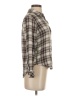 Rails 100% Rayon Plaid Brown 3/4 Sleeve Button-Down Shirt Size XS - photo 4