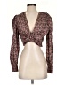 Zara Brown Long Sleeve Blouse Size S - photo 1